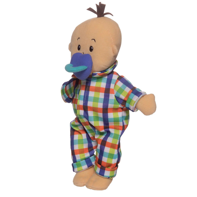 Manhattan Toy Wee Baby Fella Peach with Brown Hair