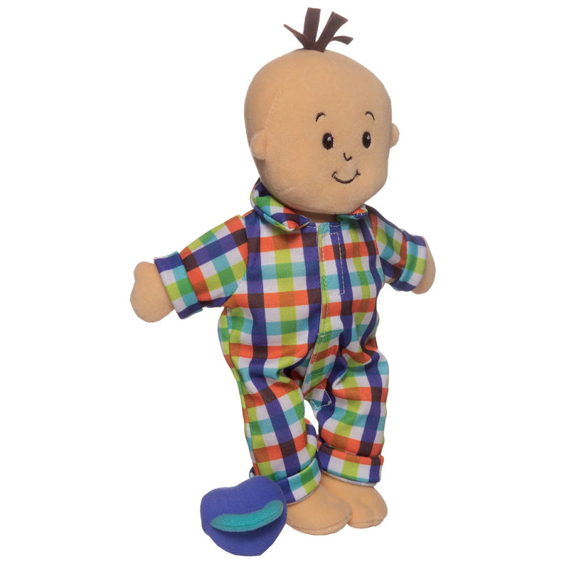 Manhattan Toy Wee Baby Fella Peach with Brown Hair