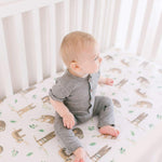 Copper Pearl Premium Crib Sheet | Noah
