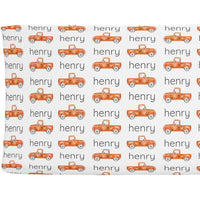 Sugar + Maple Personalized Changing Pad Cover |  Trucks