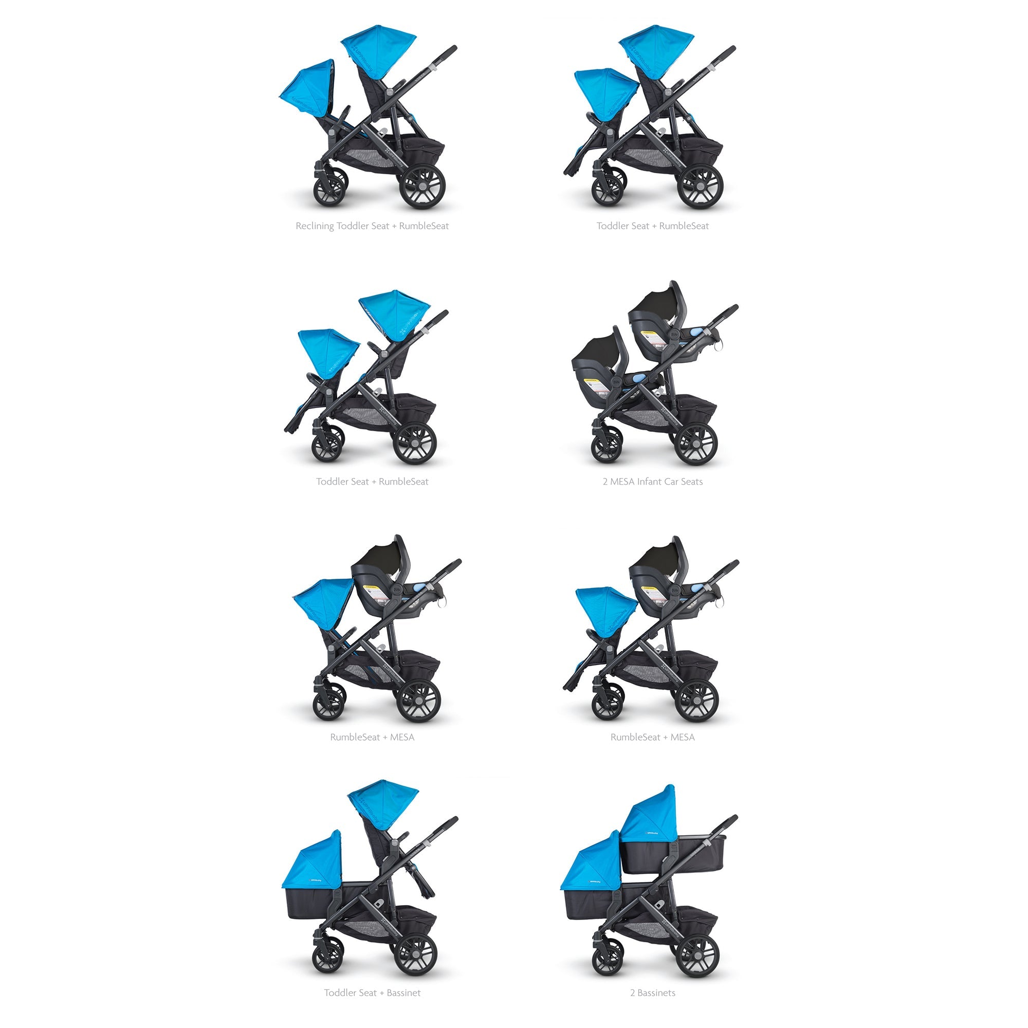 what do i need to convert uppababy vista to double UPPAbaby Vista Upper Adapters – Storkland & Kids Too!